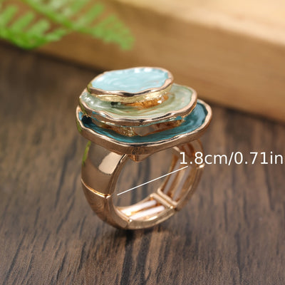 Boho Trostruki Email Ring