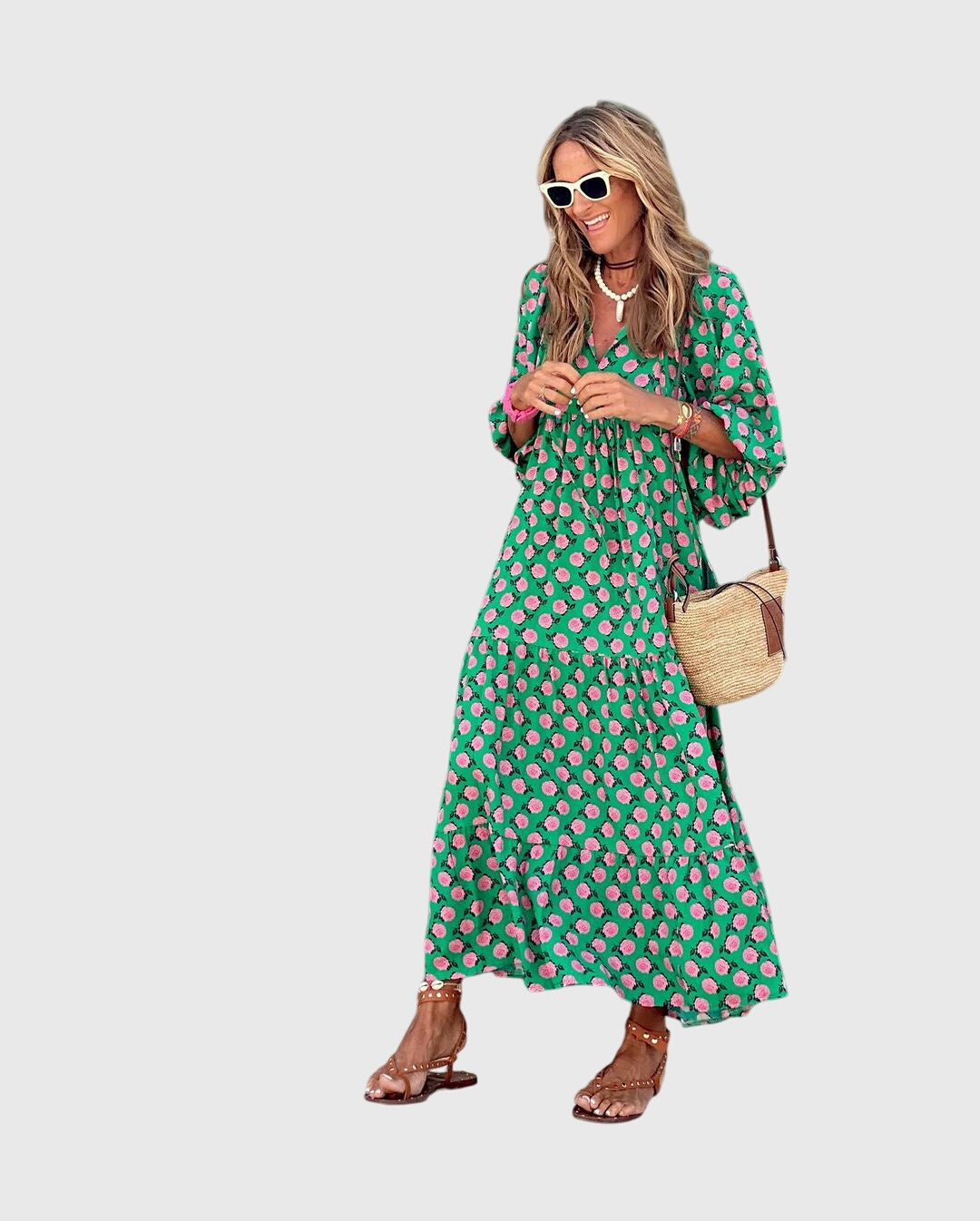 Sarah™ - Boho Maxi Haljina