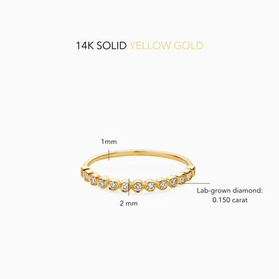 Prsten sa dijamantnim mehurićima | Zlato