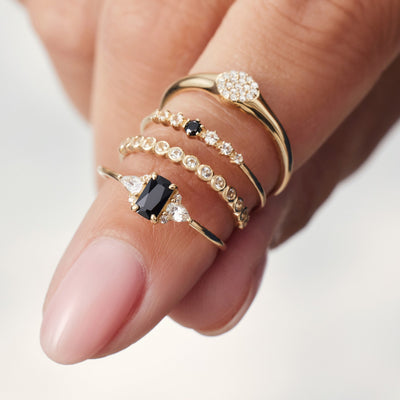 Prsten sa dijamantnim mehurićima | Zlato