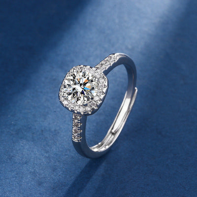 Ekskluzivni Set Nakit od Bele Zlata Aria Square Radiant