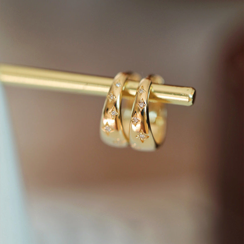 Visoke zlatne i srebrne naušnice