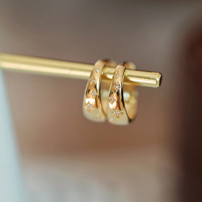 Visoke zlatne i srebrne naušnice