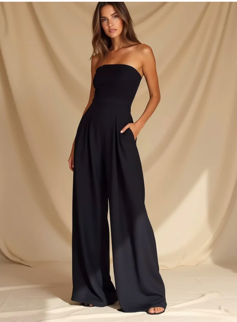 MILENA | Elegantan Kombinezon Bez Ramičaka