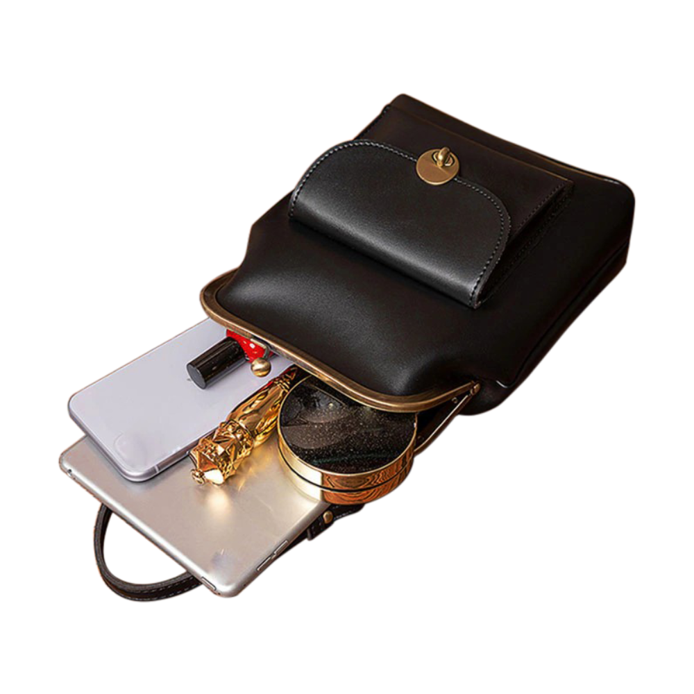 Vintage Kiss-Lock Torba - Retro Chic Osnovna