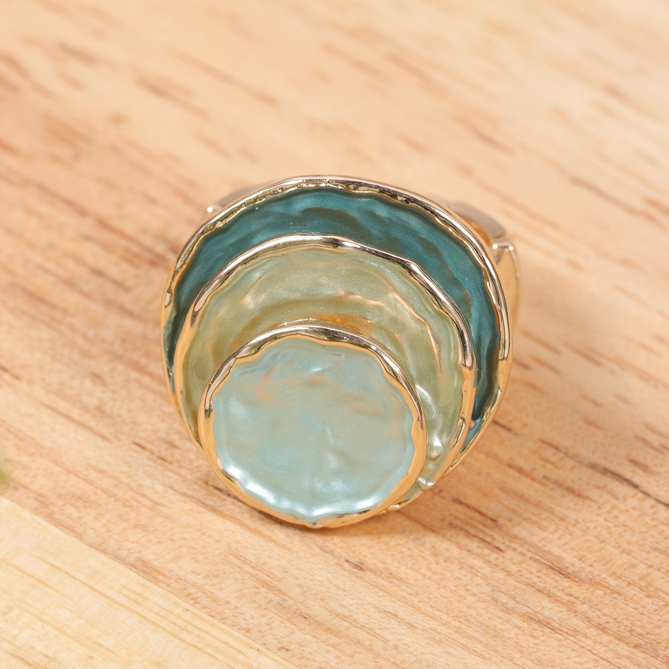 Boho Trostruki Email Ring