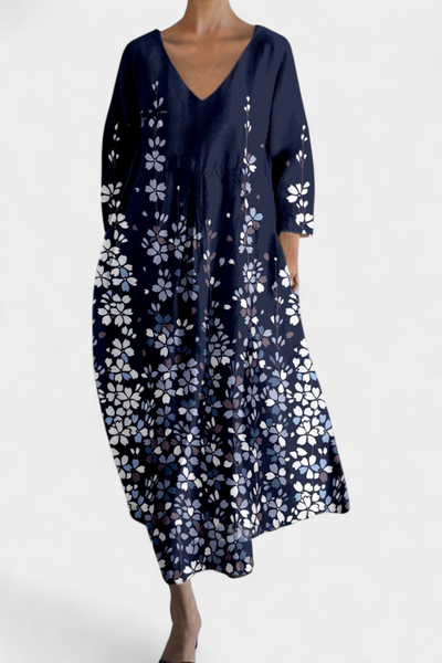 Isalinde | Udobna haljina sa V izrezom