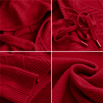 Emily | Džemper sa kapuljačom od pletenice