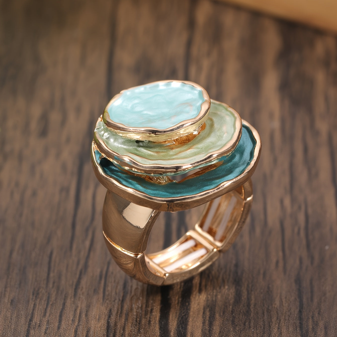 Boho Trostruki Email Ring