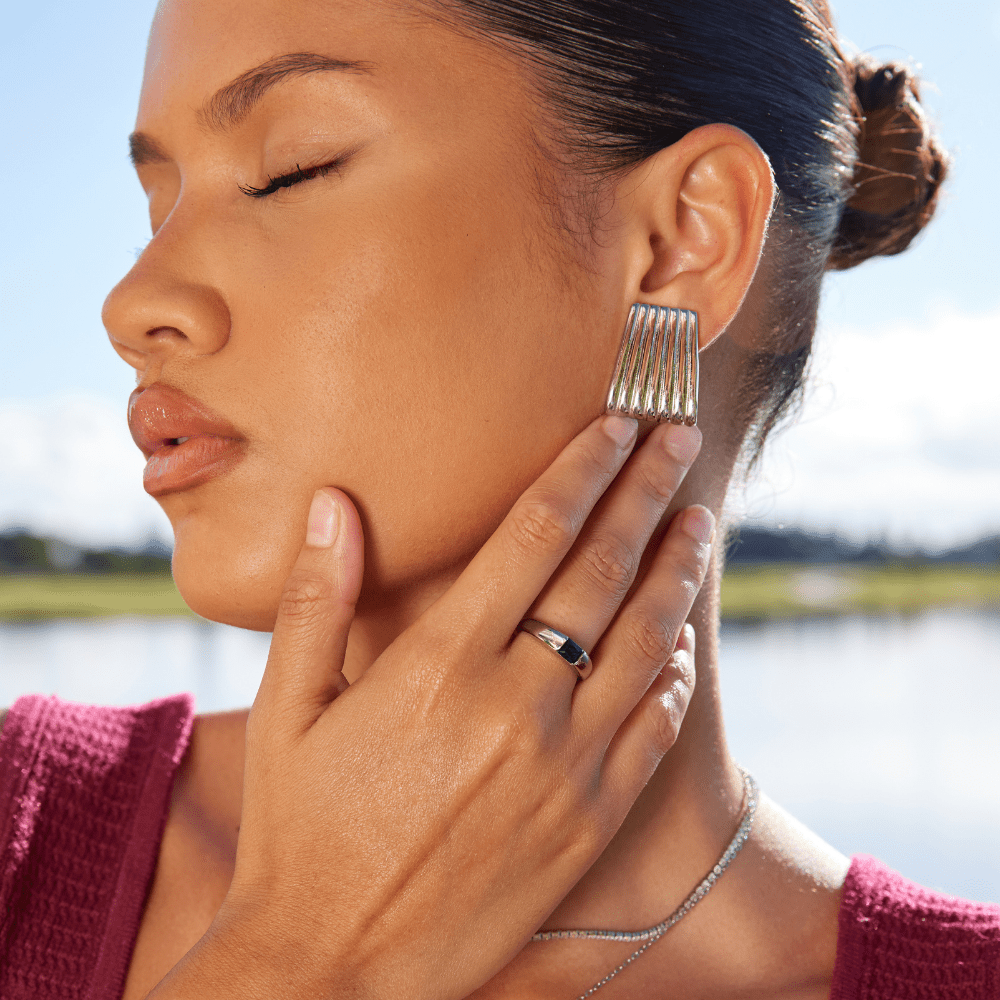 Ember Srebrni & Smaragdni Prsten