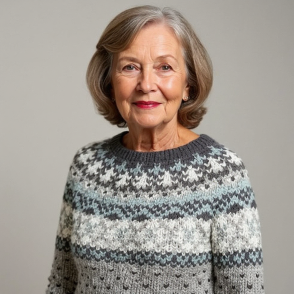 Amelia | Vintage Ručno Rađeni Islandski Džemper