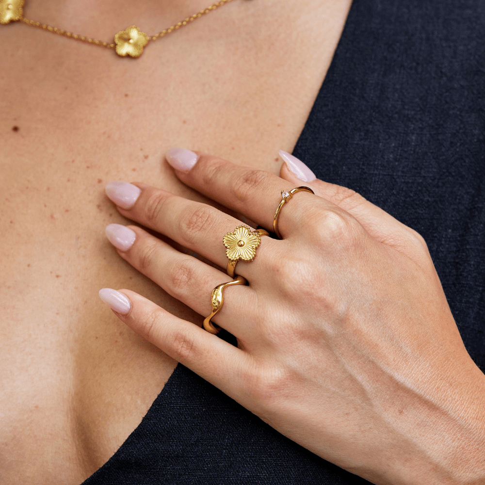 Zlatni četvorolist-Ring