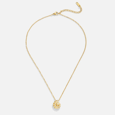 Ogrlica sa privjeskom u obliku kristalne školjke