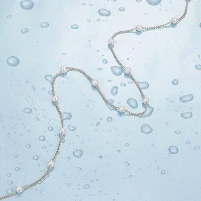 Nura Pearl 18K Srebrna Ogrlica