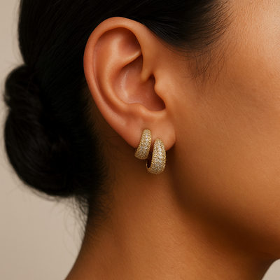 Mini Jules Naušnice | Zlato